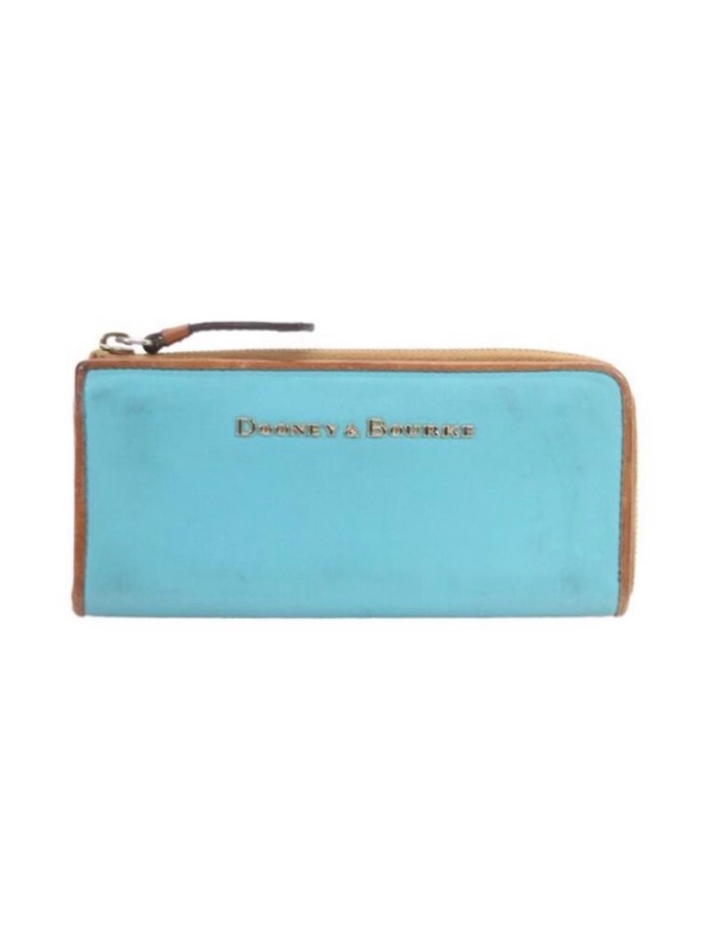 Nice Dooney & Bourke Womens Leather Full Zipped Wallet Blue